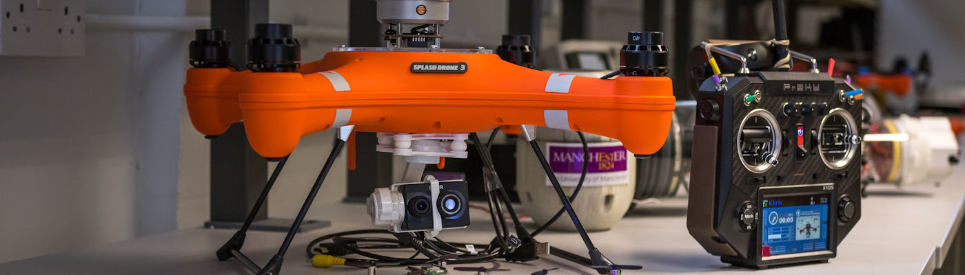 Orange drone with controller